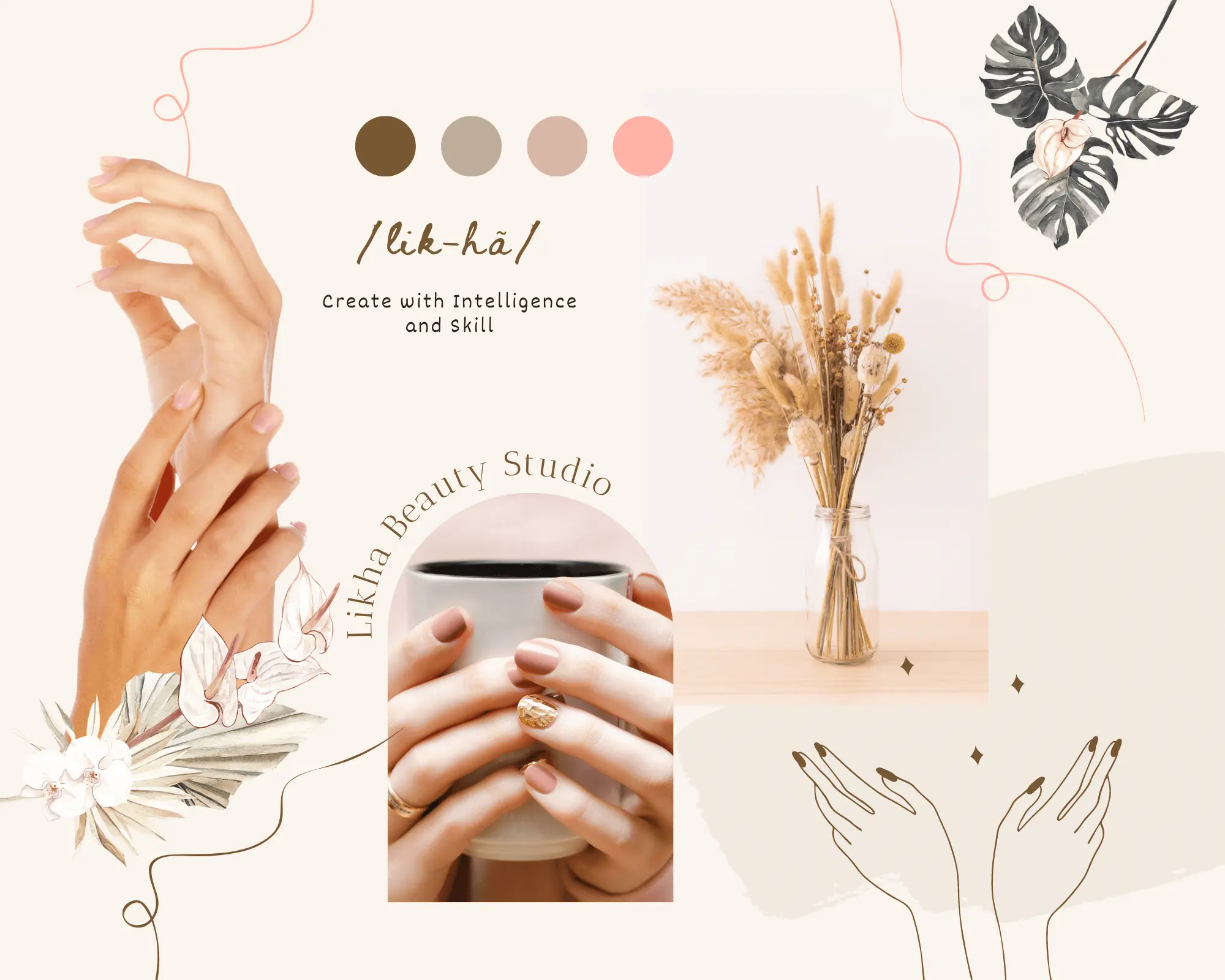 Photo collage of Likha Beauty Art